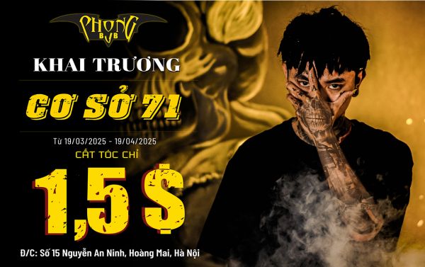 Cắt tóc 5 bước chỉ 35k tại Phong BvB 91 Nguyễn Chí Thanh!!