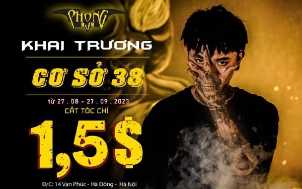 Cắt tóc đẹp trai chỉ 1,5$ khai trương cơ sở 14 Vạn Phúc