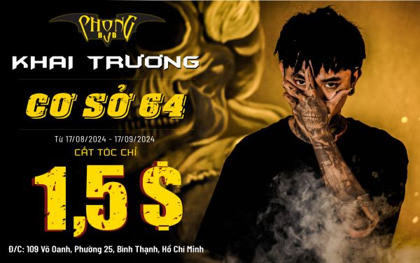 Sốc! Cắt tóc 35K tại Phong BvB 109 Võ Oanh - Bình Thạnh nhân dịp Khai Trương