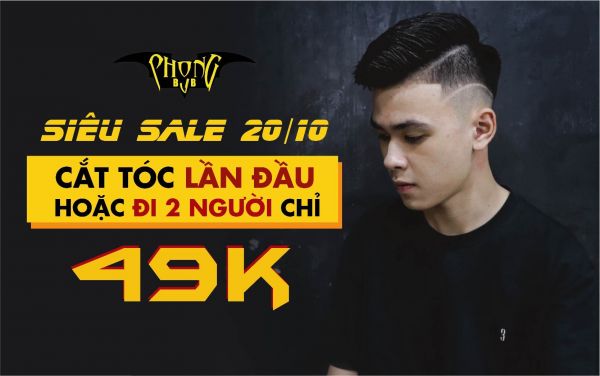 Khuyến mãi 20/10: Phong BvB sale cắt tóc 49k - Đẹp trai thả ga
