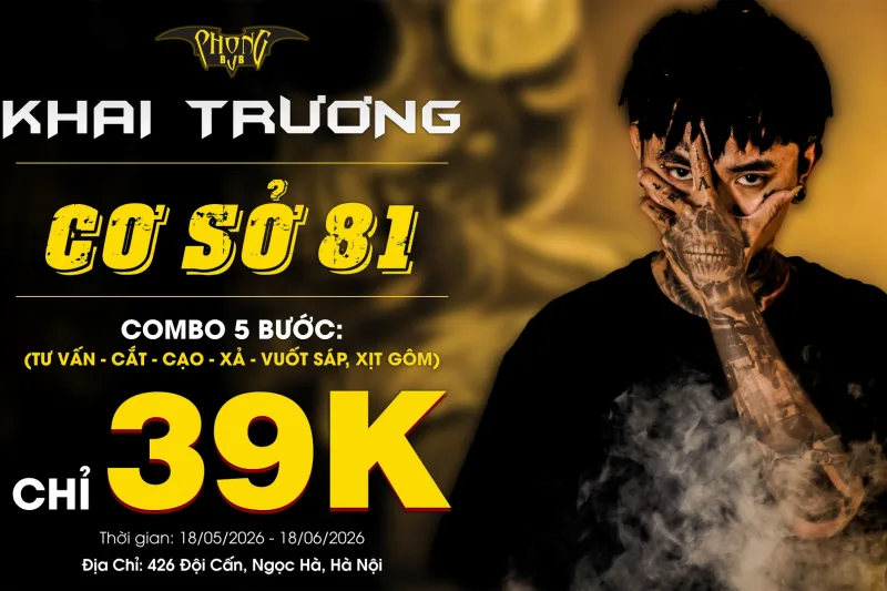 Phong BvB 426 Đội Cấn - KHAI TRƯƠNG CẮT TÓC CHỈ 39K!!!