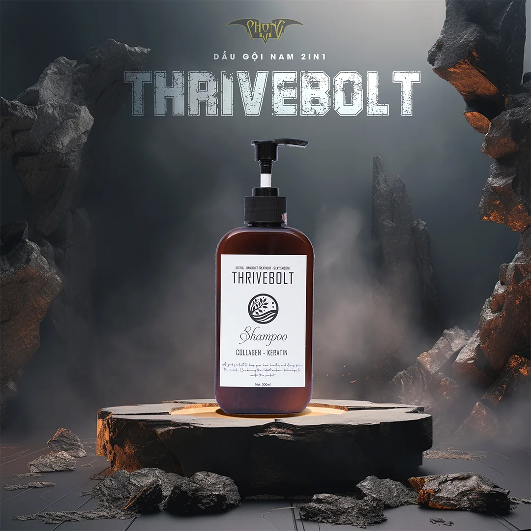 Dầu gội 2 in 1 THRIVEBOLT - Bí quyết mái tóc chắc khỏe