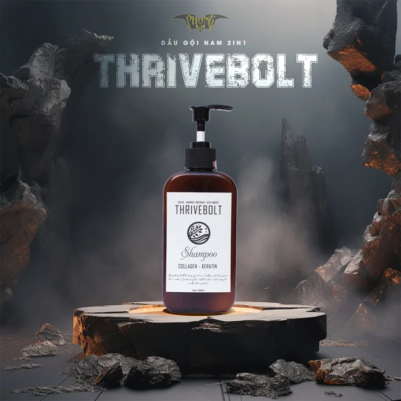 Dầu gội 2 in 1 THRIVEBOLT - Bí quyết mái tóc chắc khỏe