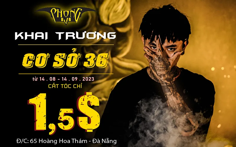 Khai trương Phong BVB 65 Hoàng Hoa Thám - Cắt tóc chỉ 1,5$