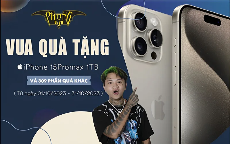 Đổi đầu cũ lấy đầu mới - Rinh Iphone 15 Promax 1TB về nhà