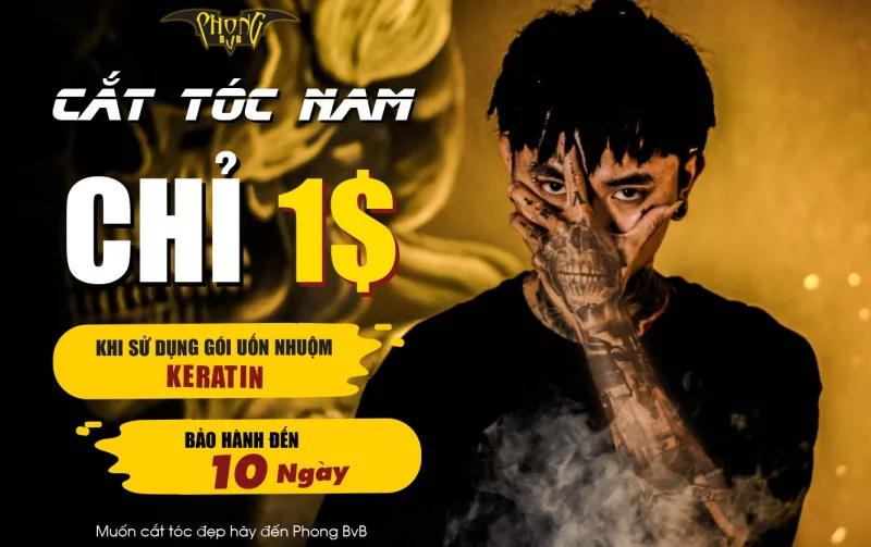Merry Christmas - Khuyến mãi cắt tóc 1$ tại Phong BVB