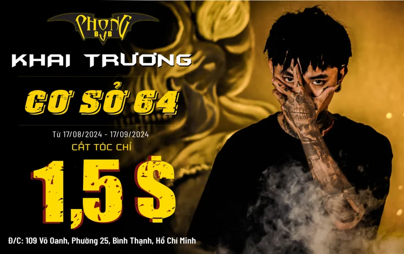 Sốc! Cắt tóc 35K tại Phong BvB 109 Võ Oanh - Bình Thạnh nhân dịp Khai Trương