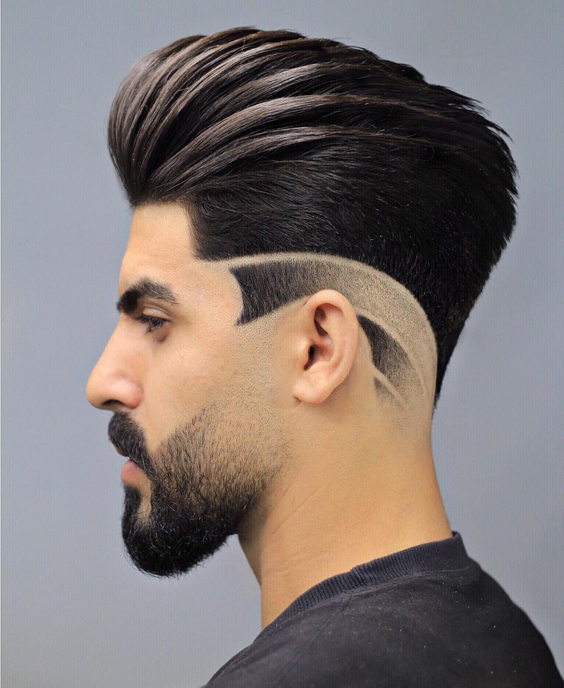 Kiểu tóc Tattoo Hair kết hợp cùng Pompadour