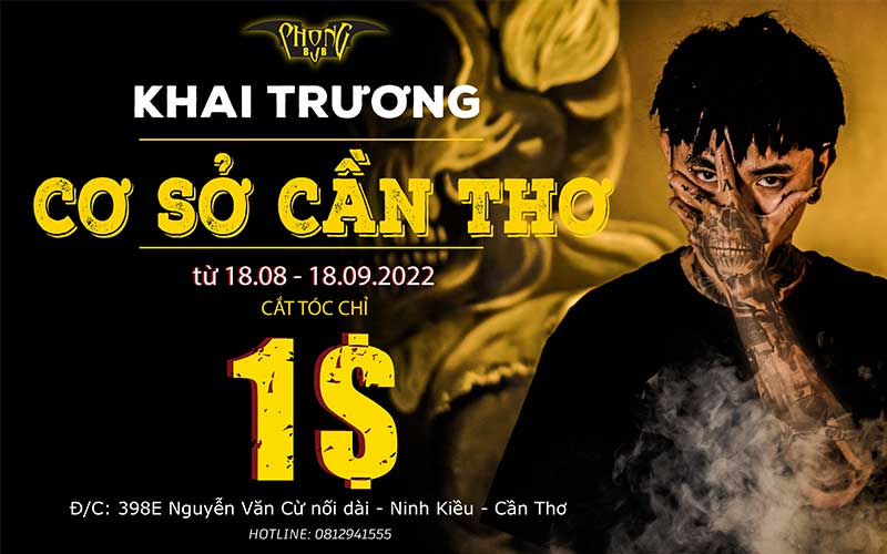 Phong BVB Cần Thơ sale cắt tóc 1$ dịp khai trương